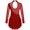 Burgundy, variant on DPOIS Kids Girls Long Sleeves Ballet Dance Leotards Dress