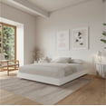 thumbnail image 2 of Nexera Satori Low Platform King Bed with Headboard, White Oak, 2 of 7