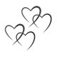 thumbnail image 3 of Escultura de Pared Decorativa de Pared con Corazón de Amor de Hierro, 2 Uds., para Dormitorio, Multiusos, 3 of 8
