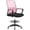 Light Pink, variant on Drafting Chair Tall Office Chair Adjustable Swivel Rolling Mesh Height with Lumbar Support Arms Footrest Mid Back for Adults Standing Desk Drafting Stool (Beige)