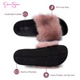 thumbnail image 3 of Jessica Simpson Womens Plush Slide On Open Toe Slipper with Memory Foam, 3 of 9
