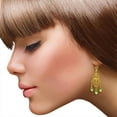thumbnail image 2 of Galaxy Gold 3.75 Carat 14k Solid Gold Chandelier Earrings with Natural Peridots, 2 of 2