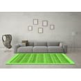 thumbnail image 3 of Ahgly Company Indoor Round Abstract Green Modern Area Rugs, 4' Round, 3 of 4