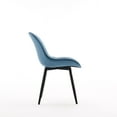 thumbnail image 5 of YOUNIKE Dining Chairs Set of 2, Faux Leather Upholstered Kitchen Chairs, Armless Side Chairs with Ergonomic Backrest, Mid Century Modern Dining Chairs,Blue, 5 of 14