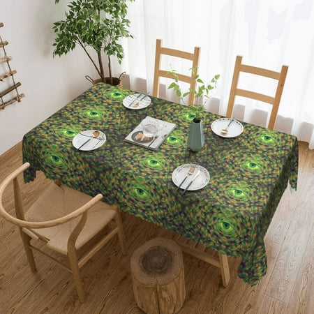 

Tablecloth Tie Dye Eye Table Cloth For Rectangle Tables Waterproof Resistant Picnic Table Covers For Kitchen Dining/Party(54x72in)