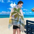thumbnail image 5 of SKYSONIC Beach Towels 30"x60", Sunrise Tropical Beach Palm Trees Camping Towels Sand Free Beach Towel, Large Beach Towels Quick Dry Bath Travel Towels Pool Yoga Beach Mat for Men Women, 5 of 7