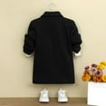thumbnail image 6 of dazeni 1-15 Years Boys Casual Trench Coat Winter Knit Notch Lapel Long Jacket Single Breasted Pea Coat with Pockets, 6 of 6