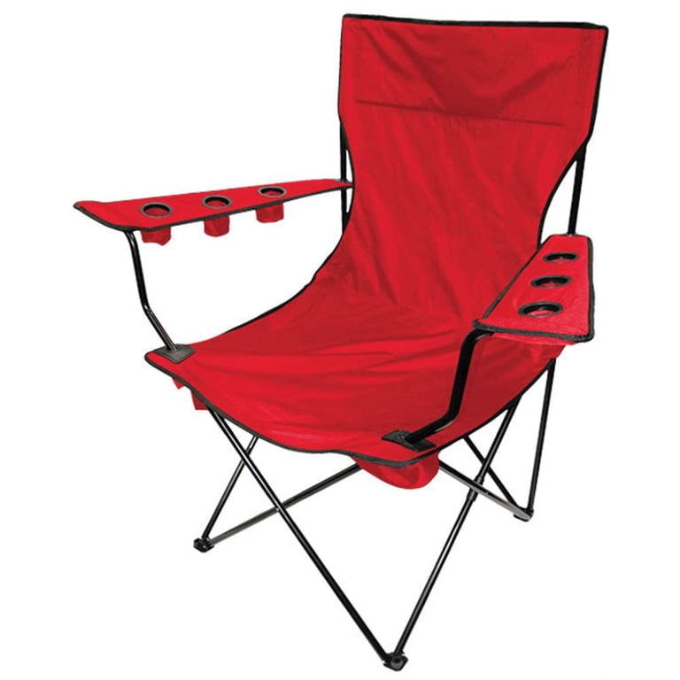 Creative Outdoor Folding Kingpin Chair, Red - Walmart.com
