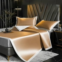 Yokan Soft Ice Silk Summer Cooling Mat, Washable Foldable Bed Mat for Hot Weather, Adaptive Thermoregulation Cooling Mat for Baby & Adult Sleep, Polyester Fabric Summer Bed Mat for Comfort