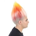 thumbnail image 2 of Unisex Adult & Kids Wig | Trolls Orange & White Wig | Premium Breathable Capless Cap, 2 of 9