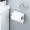 thumbnail image 4 of VirgilSon Chrome Toilet Roll Holder Stainless Steel Toilet Paper Holder Tissue Dispenser for Bathroom and Kitchen Contemporary Style Wall Mounted Polished Steel, 4 of 9