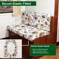 thumbnail image 2 of Bilqis Dinette Cushion Covers Printed Elastic Camper Cushion Slipcover Stretchable Loveseat Sofa Chair Cover Furniture Protector for RV Camper Car Bench 1 Backrest Cover & 1 Bench Cover, 2 of 6