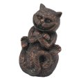 thumbnail image 4 of Decoración de escritorio de resina Decoración de jardín Adorno de resina Artesanía Gato de Cheshire para escritorios Oficinas Espacios del hogar, 4 of 10