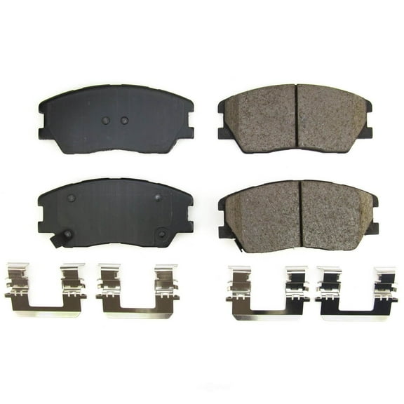 PowerStop 17-2287 Power Stop - Front Z17 Low-Dust Ceramic Brake Pads with Hardware Fits select: 2020-2022 KIA SOUL