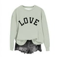 thumbnail image 6 of breaise Girls and Boys Crewneck Sweatshirts Cute Love Letter Print Sweatshirt Loose Long Sleeve Graphic Pullover for Kids Boy Girls, 6 of 7