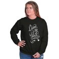thumbnail image 5 of Valentines Day Romance Love In Air Women Crewneck Sweatshirt Brisco Brands S, 5 of 5