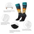 thumbnail image 3 of Fotbe Underwater Treasure Chest Calcetas Divertidas Estampadas para Hombre y Mujer, Calcetas de Algodón hasta la Rodilla para Caminar, Correr, Enfermería y Embarazo, 3 of 6