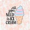 thumbnail image 4 of Inktastic All You Need is Ice Cream with Ice Cream Cone Boys or Girls Toddler T-Shirt, 4 of 5