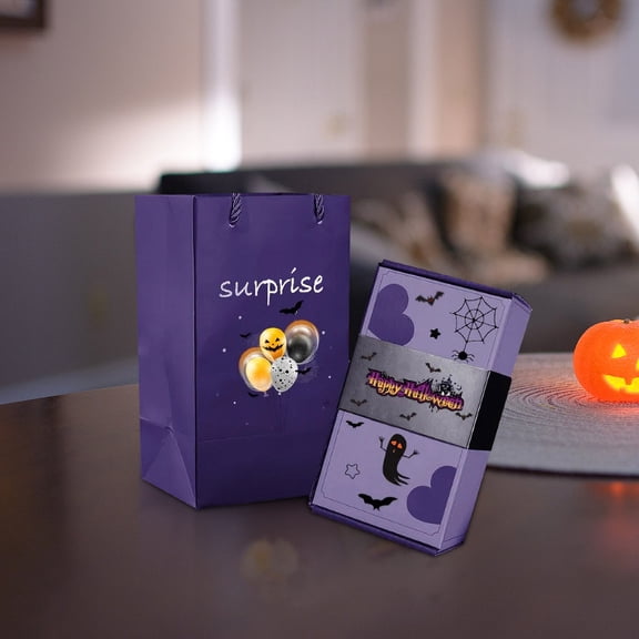 Surprise Gift Box Explosion for Money, Unique Folding Bouncing Purple Envelope Gift Box with Confetti, Cash Explosion Luxury Gift Box for Mom Birthday Halloween Anniversary (10 Bounces) (Purple)