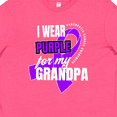 thumbnail image 4 of Inktastic I Wear Purple For My Grandpa Pancreatic Cancer Awareness Youth T-Shirt, 4 of 5
