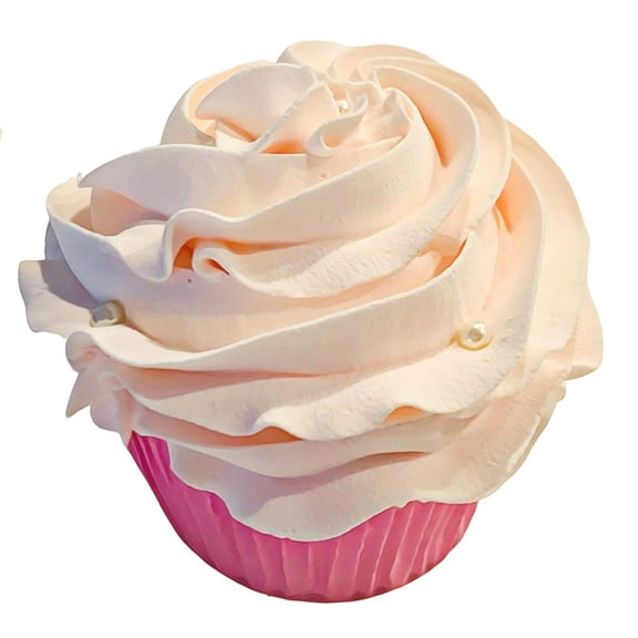 DEZICAKES Fake Cupcake Pink Champagne Cupcake Fake Prop Decoration Dezicakes Fake Food- Fake Cake- Home Decoration