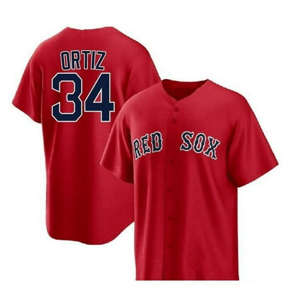 Men Women Boston Red Sox Baseball Jersey BIG PAPI 34# SALE 41# HERNANDEZ 5# Player Name Jersey