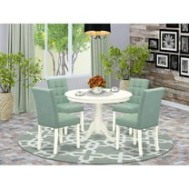 East West Furniture 5 Piece Dining Room Table Set contain A Modern Kitchen Table