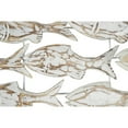 thumbnail image 5 of DecMode White Wood Handmade Fish Wall Decor, 5 of 10