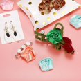 thumbnail image 5 of PATIKIL 1.6" Satin Ribbon Roses, 50 Pack Artificial Flowers Roses Heads Handmade Fake Flowers Fabric Flowers for Crafts Wedding Bouquet, White, 5 of 5