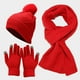 thumbnail image 2 of Moyic Conjunto de 3 unidades de bufanda de poliéster para mujer, transpirable, tamaño libre, Color sólido, elegante, lavable a mano, guante, Suministros térmicos Moyic HA069444-00B, 2 of 6