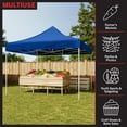 thumbnail image 5 of Stalwart 10x10 ft Pop Up Canopy Tent - UPF30 Beach Tent Sun Shelter, Blue, 5 of 11
