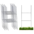 thumbnail image 2 of Sturdy Metal Wire Step Stake Frame for Yard Signs 10 x 24 inch H Frame Wire Sign Spikes (15 Pack), 2 of 15