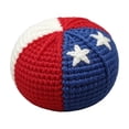 thumbnail image 2 of erdimoy 4th of July Patriotic Crochet Ball Toy, 2.36" Handmade Red White Blue Stuffed Decor (3 Styles), 2 of 6