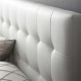 thumbnail image 7 of Rosebery Kids Faux Leather White Panel Headboard Tufted Full Size, 7 of 7
