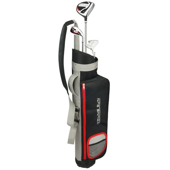 Young Gun SGS X EAGLE RED Junior golf club Youth Left Hand Set &amp; bag for kids, Left Hand, Ages 9-11