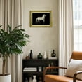 thumbnail image 5 of VIOLABBEY Wall Art Gold Framed Canvas, Vintage Horse Decor for Living Room, Bedroom, Office, Black White Equine Prints Gift, 12x16in, 5 of 6