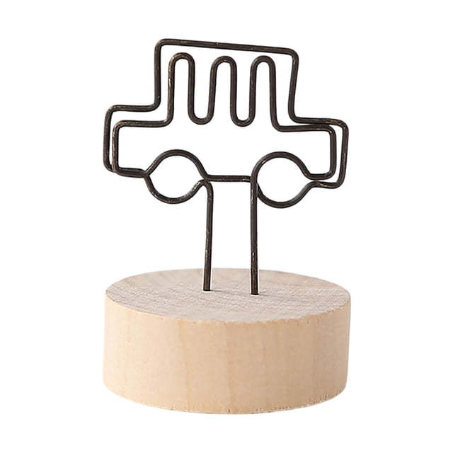 Car Shape Photo Card Holder - Wooden & Resin Material, Cute Design, for Home Decoration, Weddings & Parties