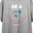 thumbnail image 2 of Ted Lasso TV Series Be A Goldfish Juniors Heather Gray Crop T-shirt-XL, 2 of 3