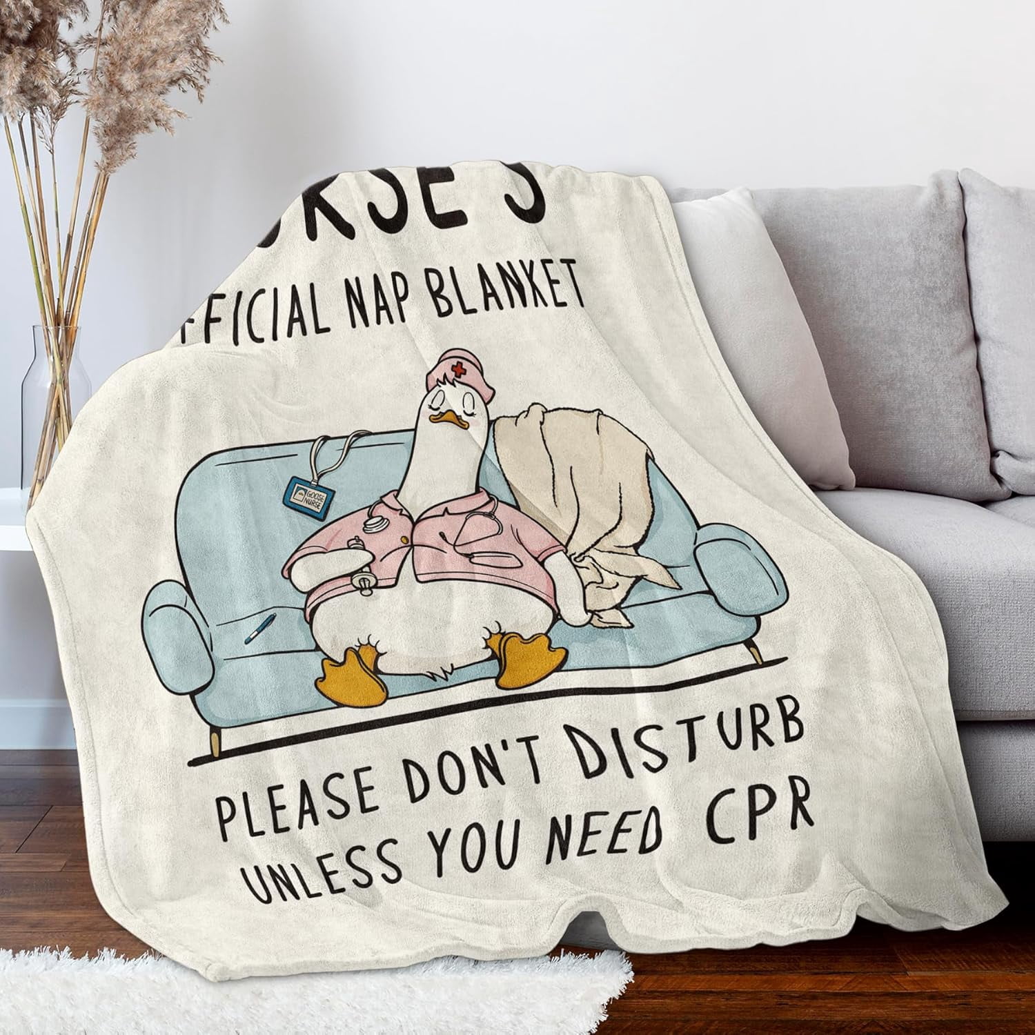 Nurse Gifts for Women/Men, Gifts for Nurses - Soft Nurse Blanket, Nurse Appreciation Graduation Week Gifts, LPN RN Gifts for Nurses Flannel Throw Blanket