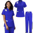thumbnail image 6 of Women’s Medical Scrubs Set – Nursing Uniforms | Jogger Scrub Pants & Blouse | Operating Room & Hospital Scrubs | Comfortable, Stretch Workwear for Healthcare Professionals, 6 of 8