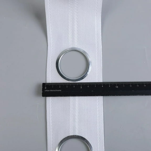 Curtain Heading Eyelet Tape Grommet Top White Ring Tape for Curtain Blinds Decor DIY Curtain Accessories 5 Rings/M