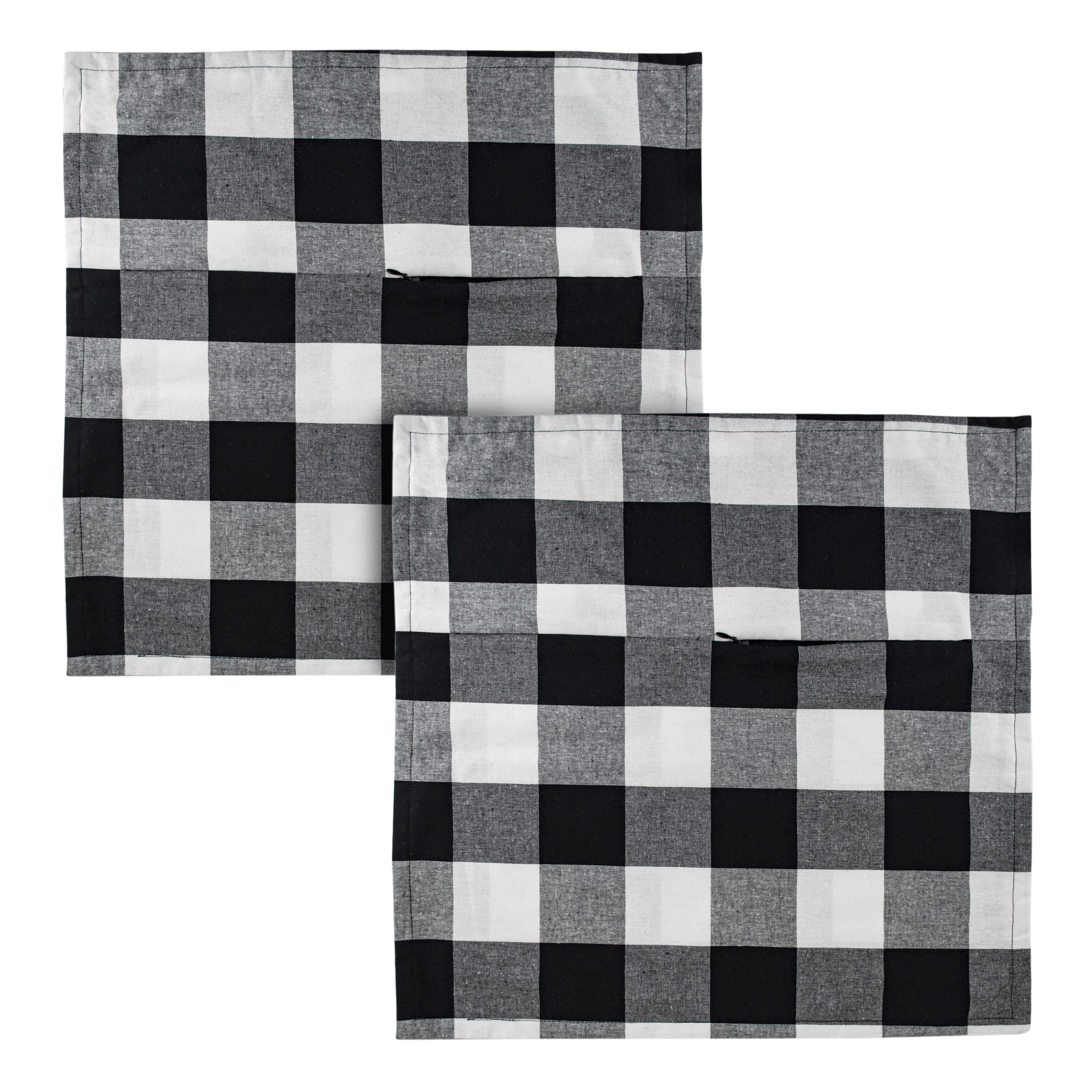 Better Homes & Gardens Buffalo Check Decorative Throw Pillow Cover, 2 Pack