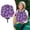 Purple, variant on Artificial Cemetery Flowers,Cemetery Flowers for Grave, Grave Decorations for Cemetery, Memorial Flowers For Loved Ones, Long Lasting Bouquets with Cemetery Vase, Tombstone Flowers, 18×11.8 in,Red
