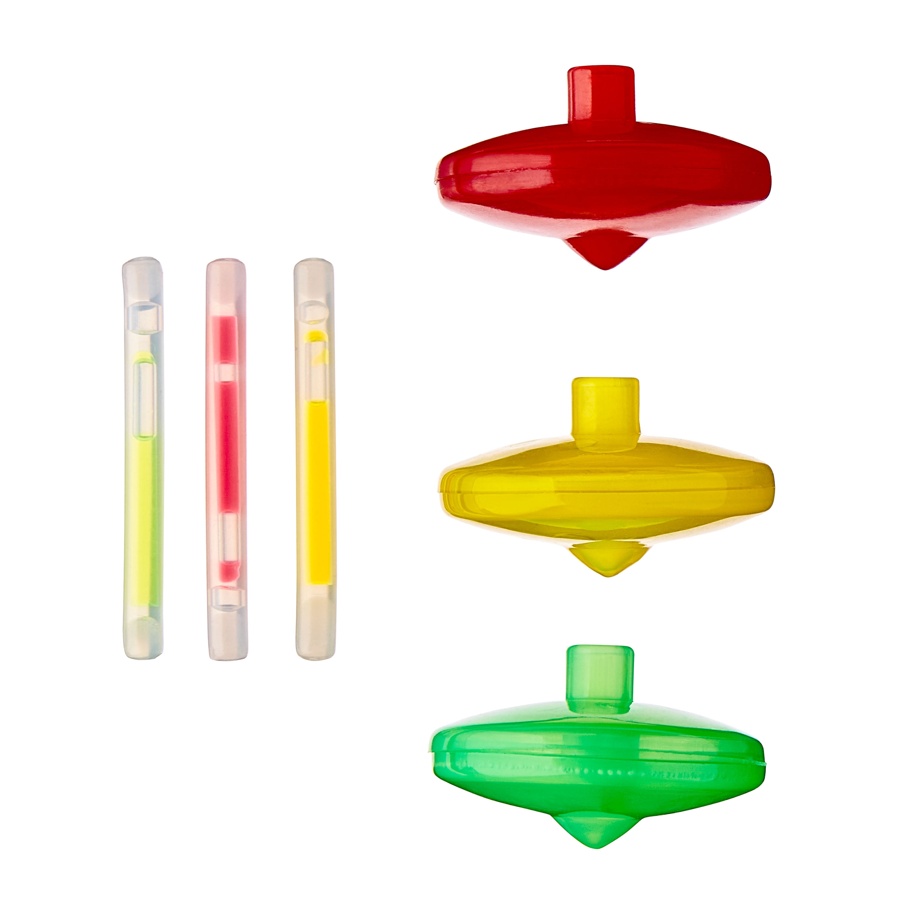 Red/Yellow/Green Glow Mini Spin Top Party Favors, 6 Pieces, by Way To Celebrate