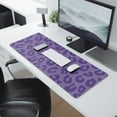 thumbnail image 2 of Long Mouse Pads for Desk,Purple Leopard Print Desk Mats on Top Of Desks, Desk Mouse Pad Extra Large with 3mm Non-Slip Base and Stitched Edge for Gaming,Office,Work,Home 31.5"x11.8", 2 of 6