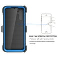 thumbnail image 4 of For Samsung Galaxy A14 5G Phone Case, with [Built-in Screen Protector] Swivel Holster Belt Clip, Ebizware Heavy Duty Defender Kickstand Cover for Galaxy A14 5G - Black/Blue, 4 of 8