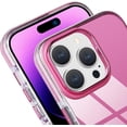 thumbnail image 4 of Compatible with iPhone 14 Pro Case Glossy Hard Electroplating Case Cute Women Girls Makeup Mirror Case Slim Soft Bumper Camera Lens Protection Screen Protector Shockproof Cover, Rose, 4 of 11
