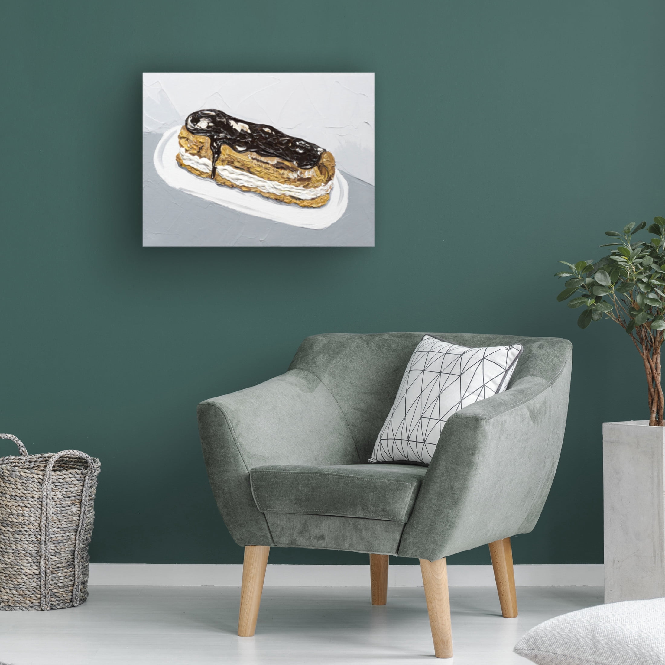 Trademark Fine Art Alice Straker Chocolate Eclair Canvas Wall Art