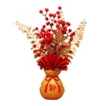 thumbnail image 3 of Adorno de flores artificiales en maceta de estilo chino para decoración de Año Nuevo para bodas., 3 of 9