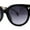 Black Beige Smoke, variant on Womens Horn Rim Cat Eye Designer Fashion Plastic Sunglasses Black Purple Smoke